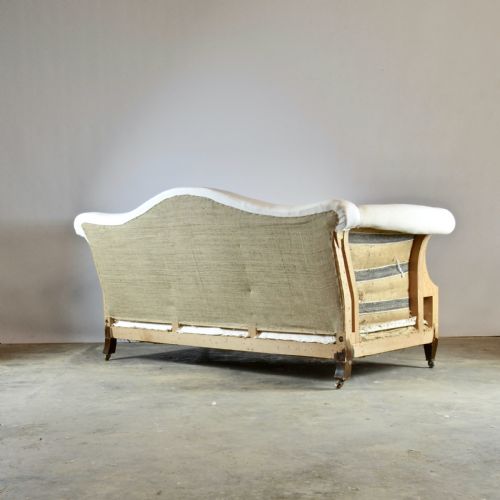 fig 1. English Camel Back Sofa, Full Reupholstery Inc.
