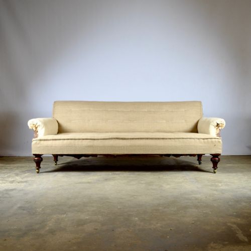 Long English Sofa, Reupholstery Inc.