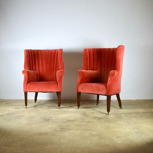 Pair of Barrel Back Chairs