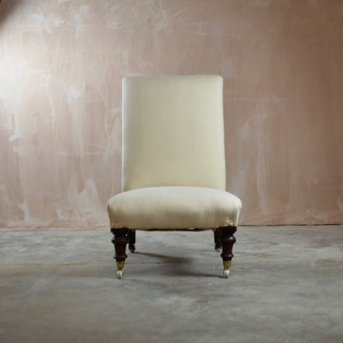 19TH CENTURY SLIPPER CHAIR - ADDITIONAL PHOTO 1