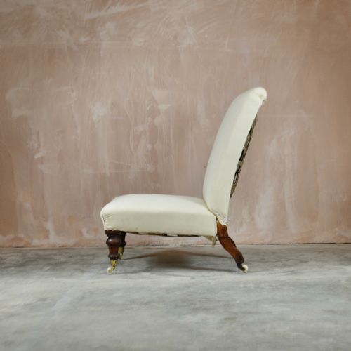 19TH CENTURY SLIPPER CHAIR - ADDITIONAL PHOTO 2
