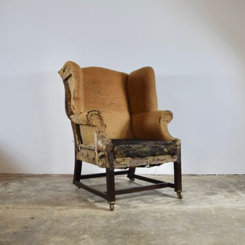 Mahogany English Wing Chair