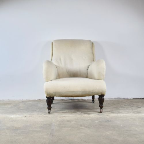 GENEROUS ENGLISH ARM CHAIR - ADDITIONAL PHOTO 1