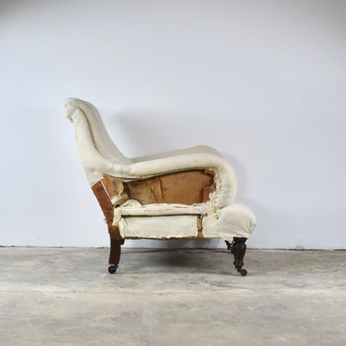 GENEROUS ENGLISH ARM CHAIR - ADDITIONAL PHOTO 2