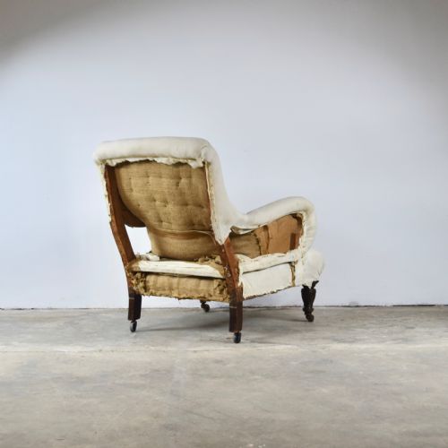 GENEROUS ENGLISH ARM CHAIR - ADDITIONAL PHOTO 3