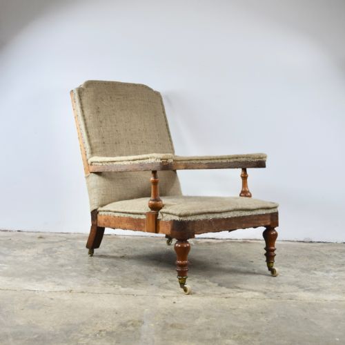 English Open Arm Library Chair