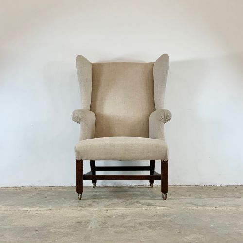 19TH CENTURY WING CHAIR - ADDITIONAL PHOTO 4