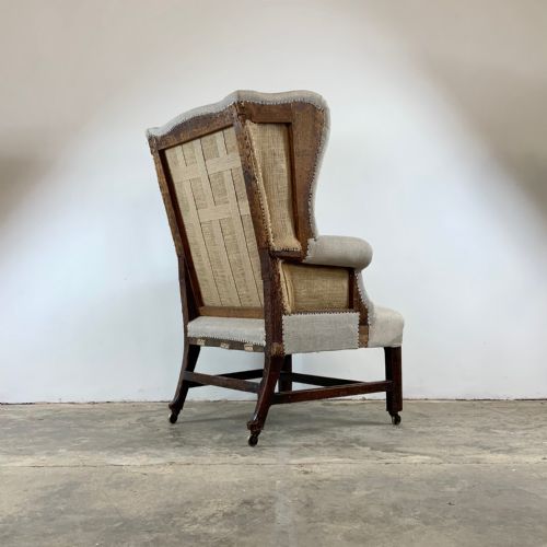 19TH CENTURY WING CHAIR - ADDITIONAL PHOTO 7