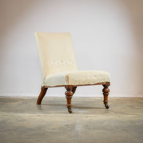 19th Century Small Slipper Chair