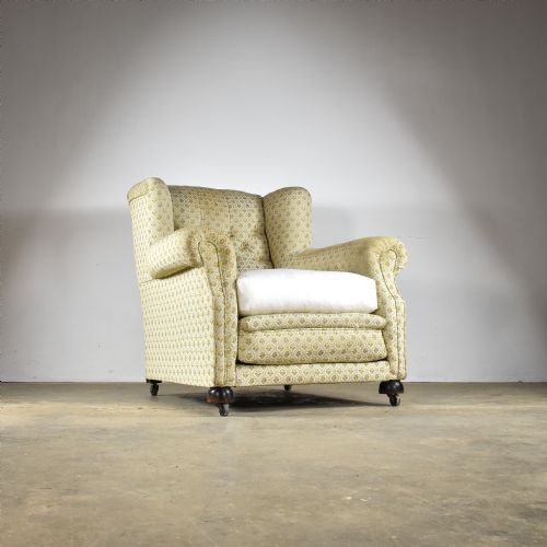 1930s Deep Winged Armchair