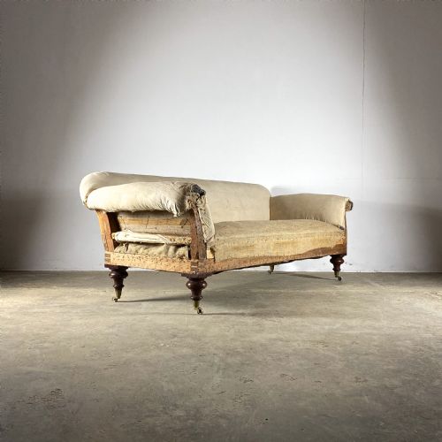 C756 19th Century Scroll Arm Sofa