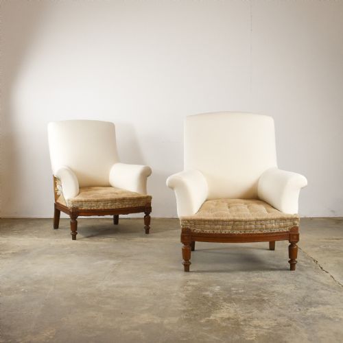 Pair of French Fauteuil Armchairs