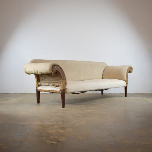 19th Century Scroll Arm Sofa