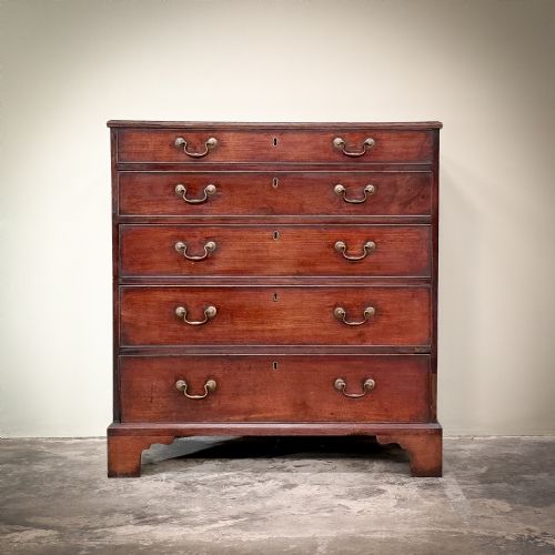 George III Tall Mahogany Chest
