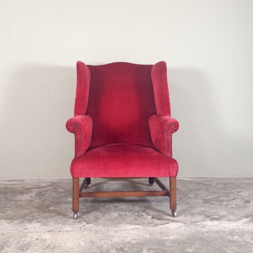19TH CENTURY WING CHAIR - ADDITIONAL PHOTO 2