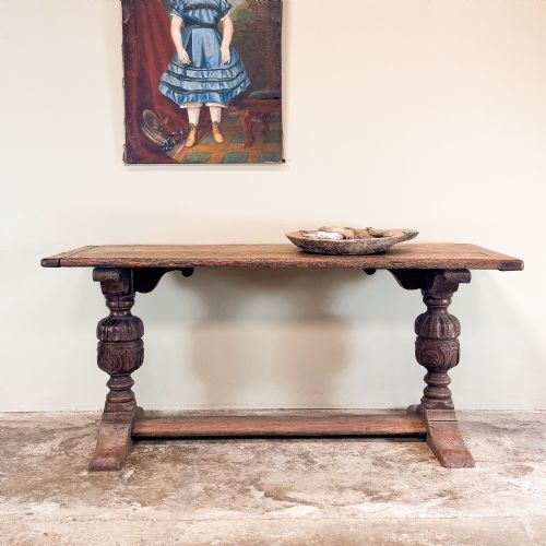 17th Century Oak Refectory Table / Console