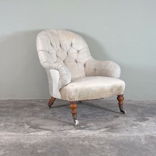 19TH CENTURY HOWARD AND SON STYLE ARMCHAIR - ADDITIONAL PHOTO 1