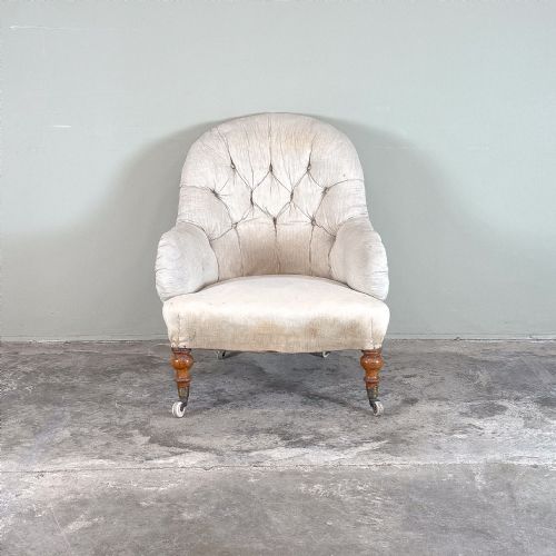 19TH CENTURY HOWARD AND SON STYLE ARMCHAIR - ADDITIONAL PHOTO 3