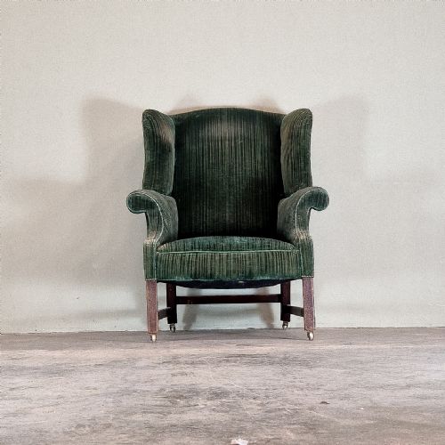 18TH CENTURY MAHOGANY WING CHAIR - ADDITIONAL PHOTO 1