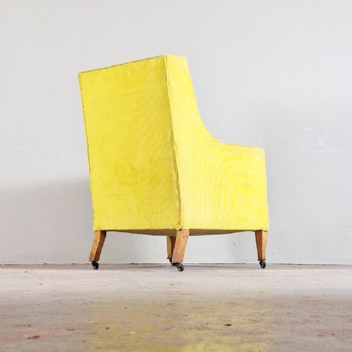 EARLY 20TH CENTURY EDWARDIAN WINGED LIBRARY CHAIR - ADDITIONAL PHOTO 4