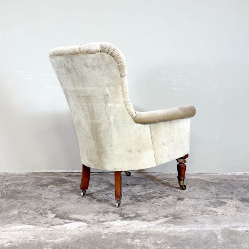 19TH CENTURY ENGLISH LIBRARY CHAIR - ADDITIONAL PHOTO 3