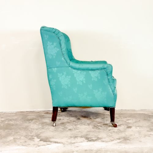 EDWARDIAN WINGED ARMCHAIR - ADDITIONAL PHOTO 2