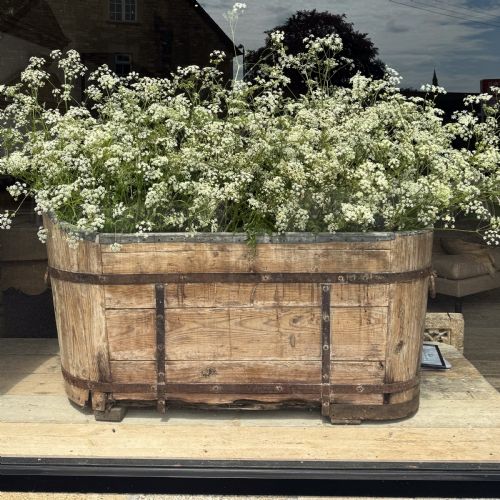 19th Century Zinc Slipper Bath
