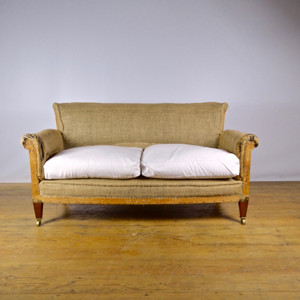 19th Century Two Seater Sofa, Reupholstery Incl.