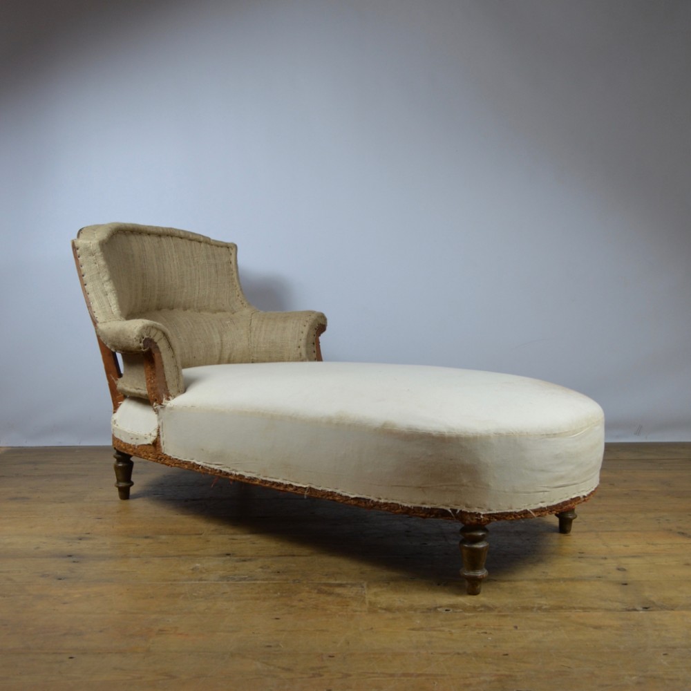 19th Century French Daybed, Incl. Full Reupholstery  