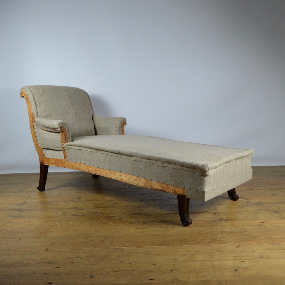 French Daybed, Reupholstery Incl.