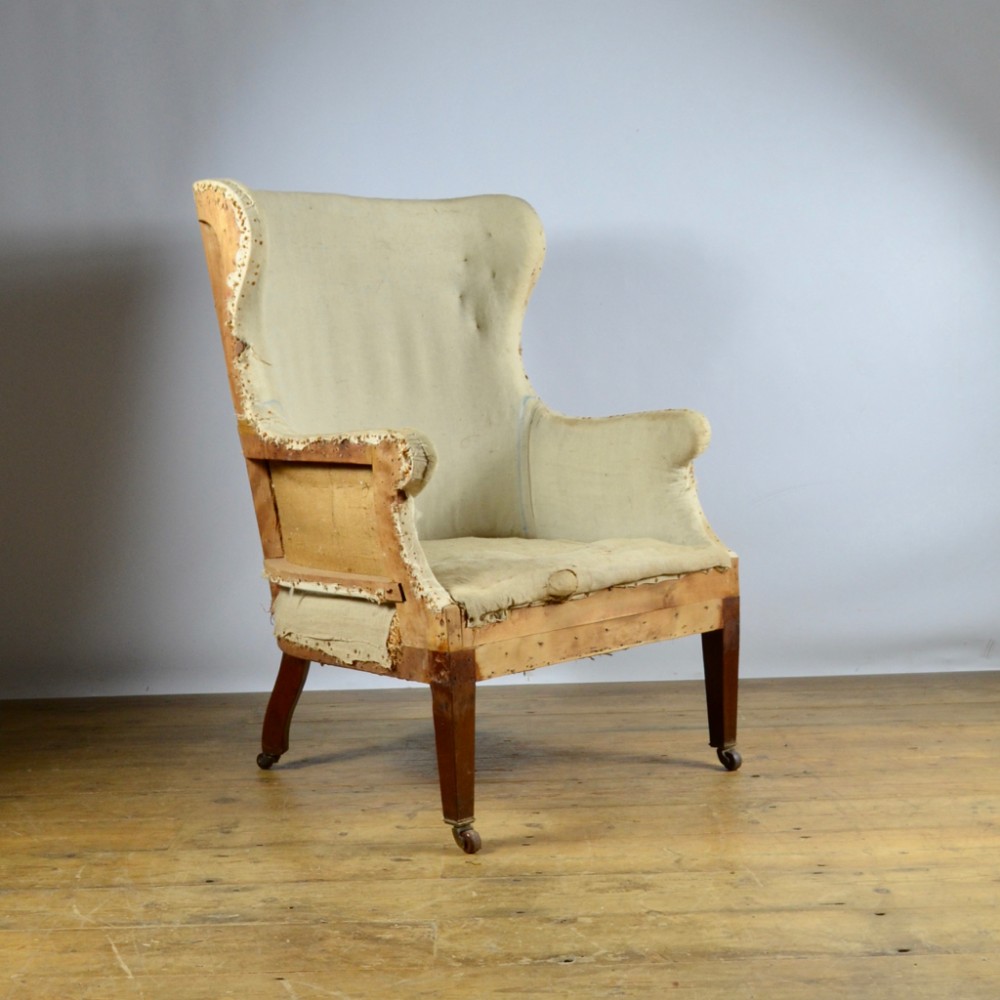 ENGLISH WING CHAIR - REUPHOLSTERY INCLUDED - C281