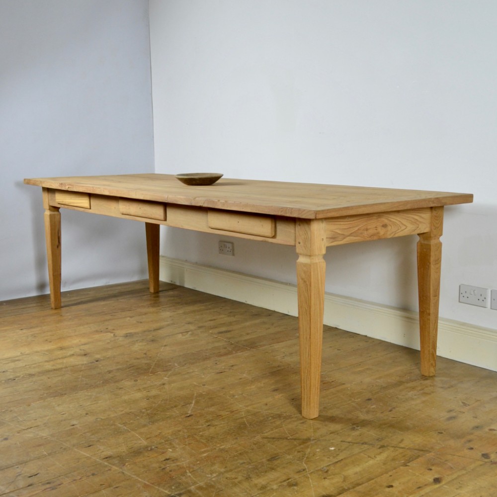 LARGE ASH REFECTORY TABLE - 1007