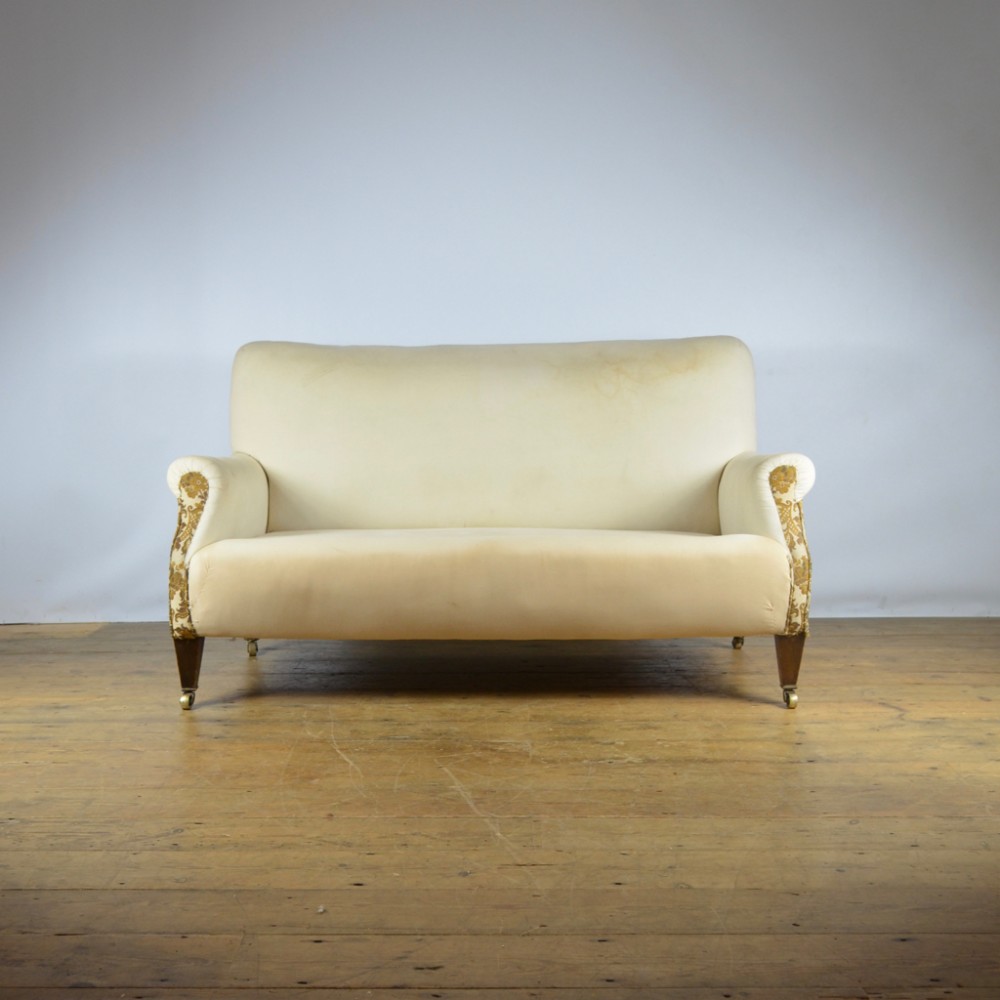 TWO SEATER ENGLISH SOFA - REUPHOLSTERY INC. - C301