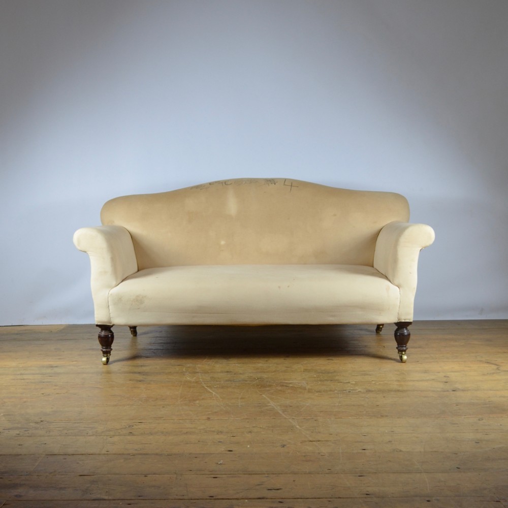 ENGLISH TWO SEATER CAMEL BACK SOFA - REUP. INC. - C300