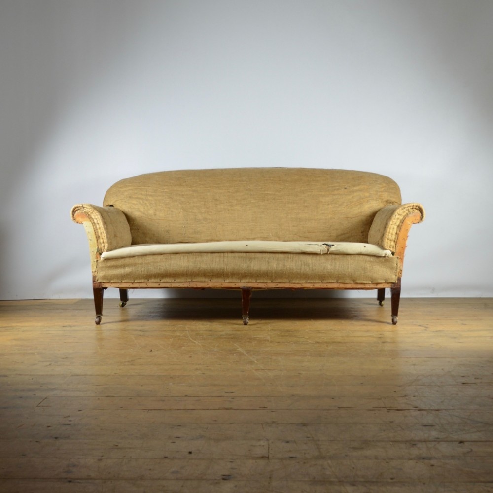19TH CENTURY THREE SEATER SOFA - REUPHOLSTERY INC. - C302