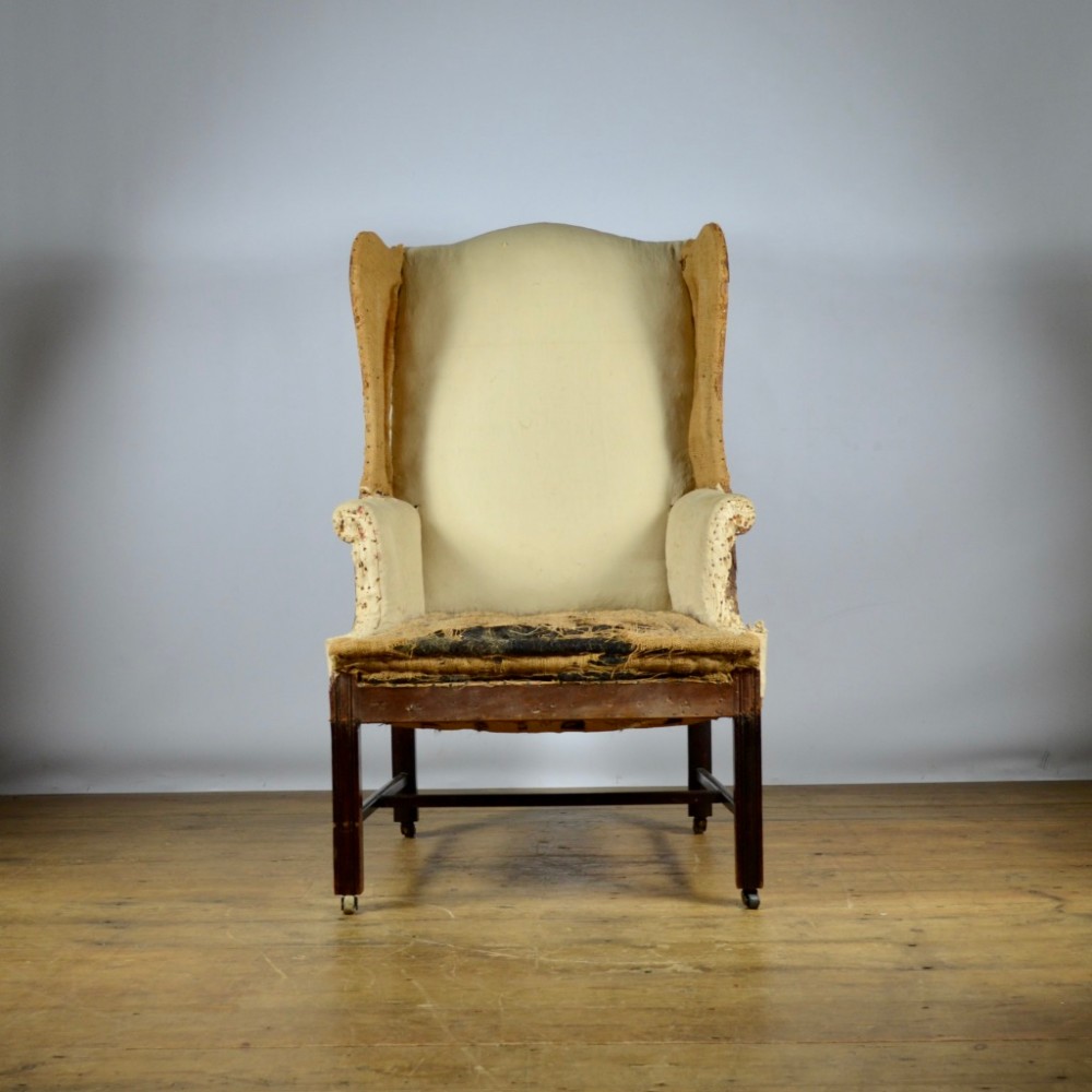 ENGLISH WING CHAIR - REUPHOLSTERY INCLUDED