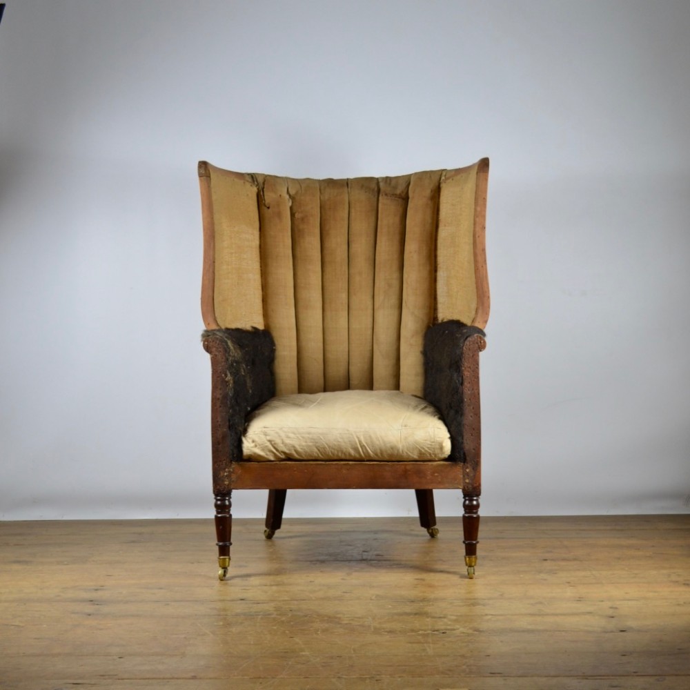 LARGE GEORGIAN BARREL BACK CHAIR - REUPHOL. INC. 