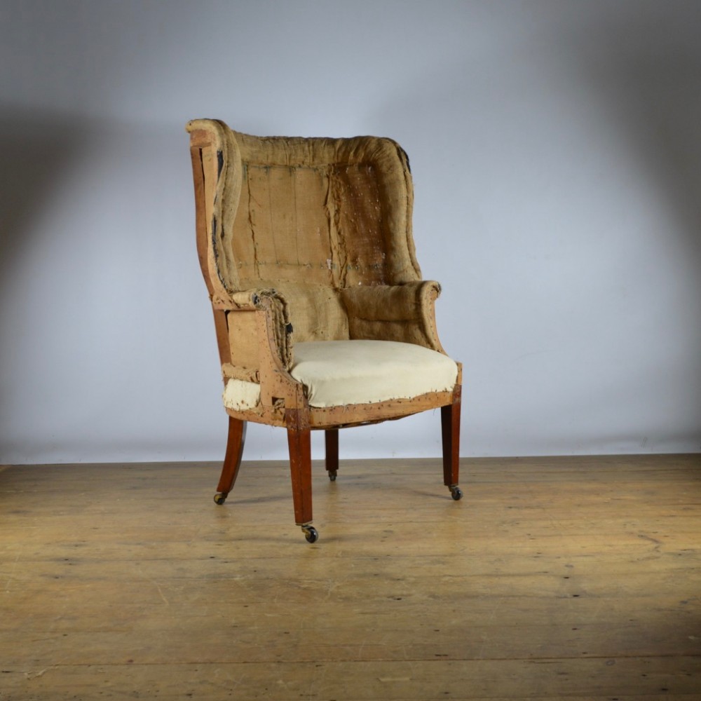 ENGLISH BARREL BACK CHAIR - REUPHOLSTERY INC.