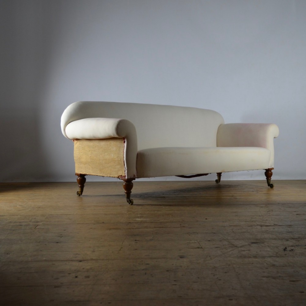 ENGLISH SCROLL ARM SOFA - FULL REUPHOLSTERY INC.