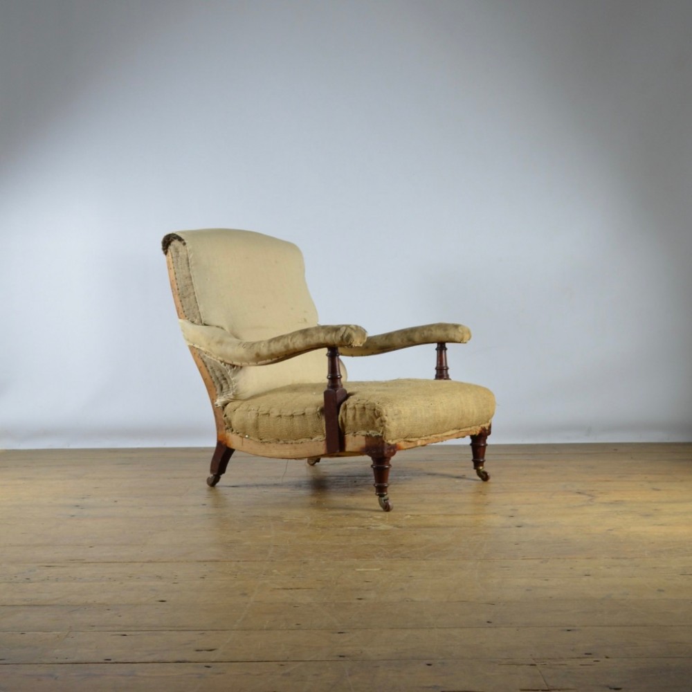 ENGLISH LIBRARY CHAIR - FULL REUPHOLSTERY INC.