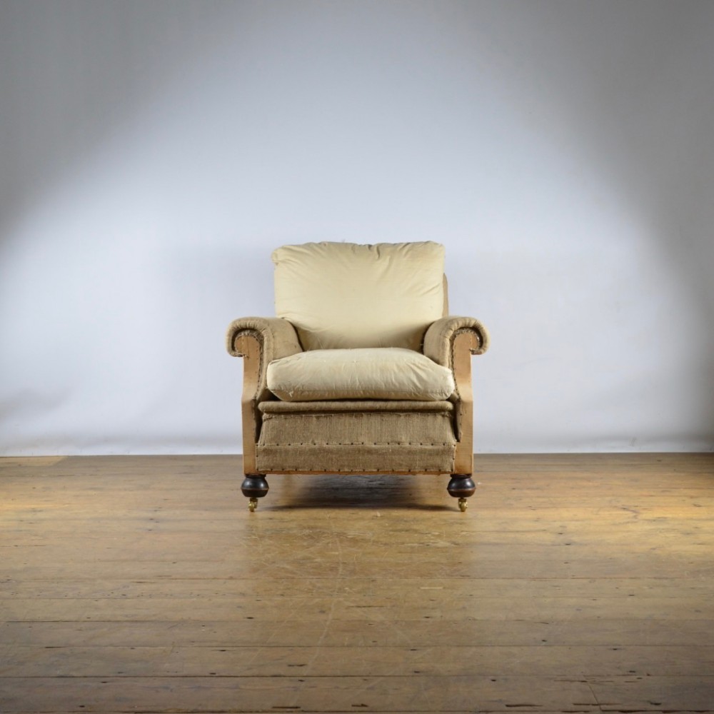 1930'S ENGLISH ARMCHAIR - FULL REUPHOLSTERY INC.