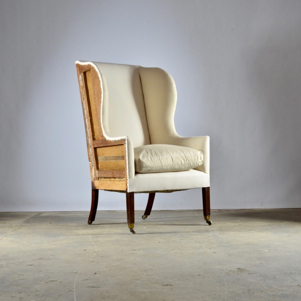 Mahogany English Wing Chair