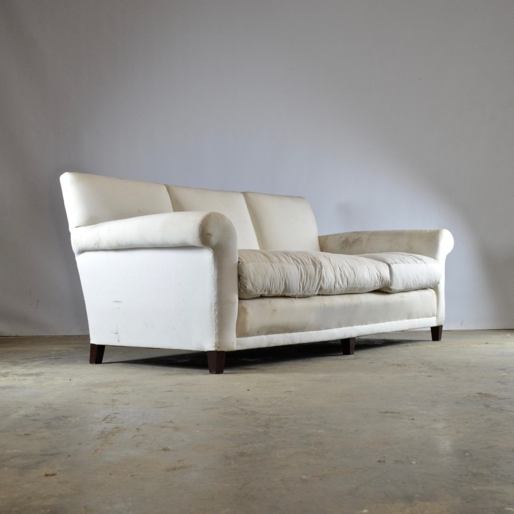 Edwardian English Sofa, Full Reupholstery Inc.