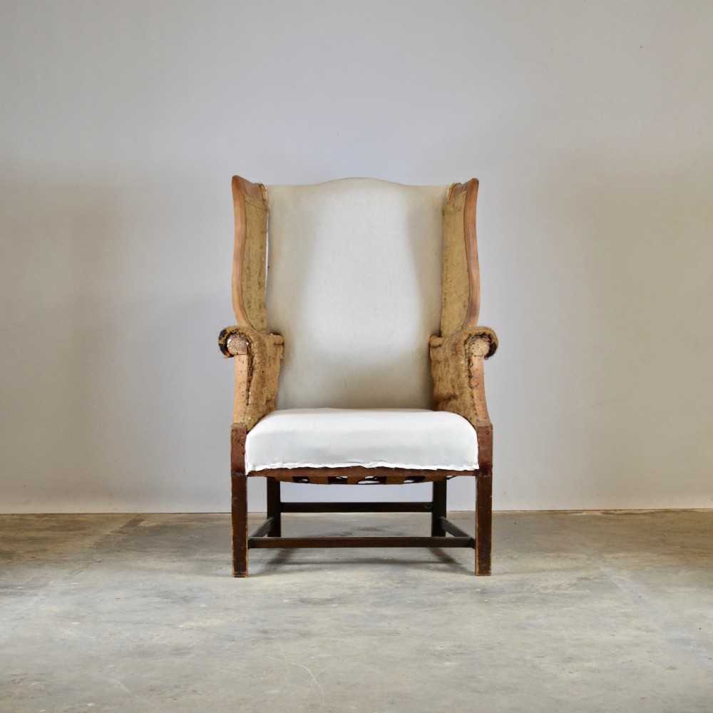 English Wing Chair, Full Reupholstery Inc.