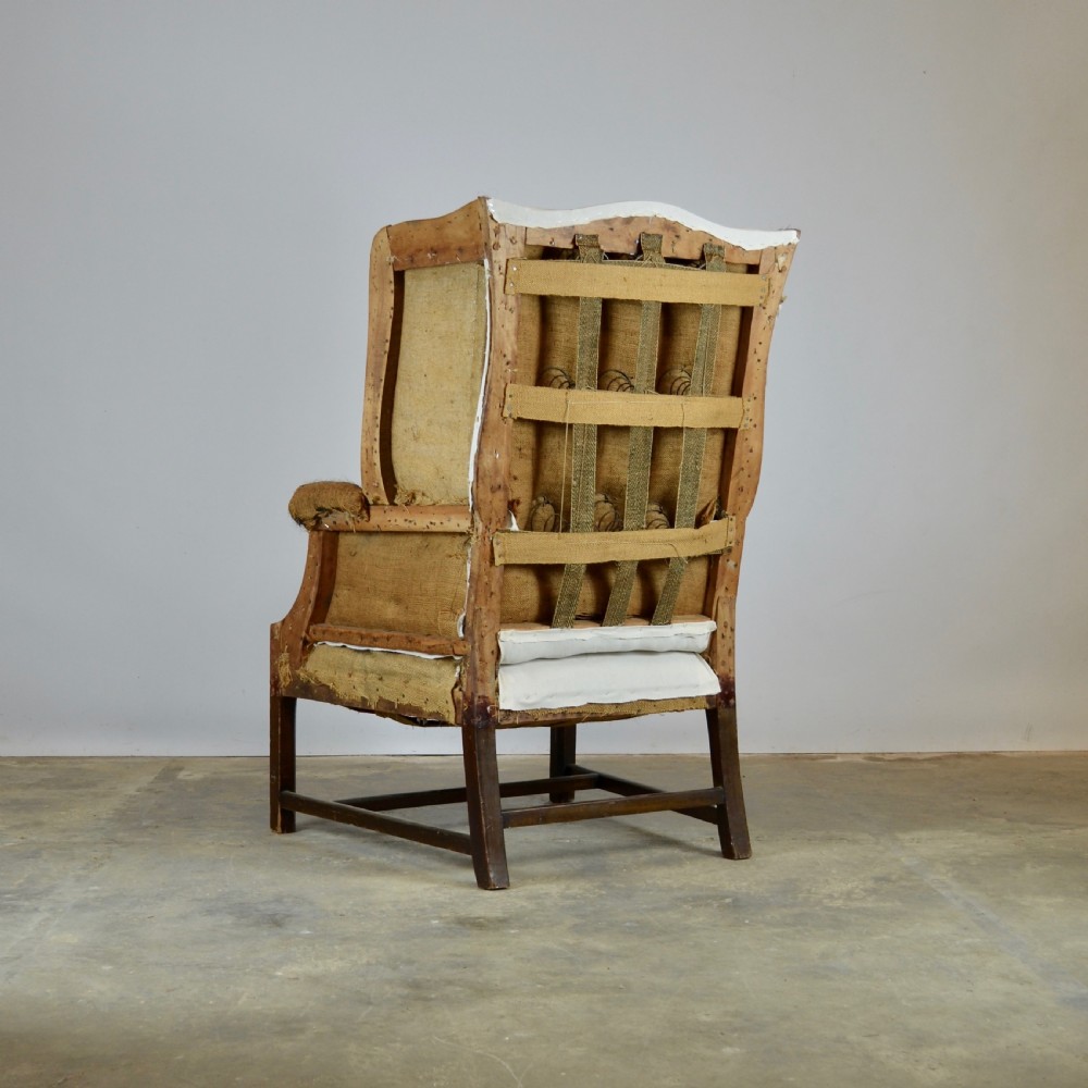 English Wing Chair, Full Reupholstery Inc. View II