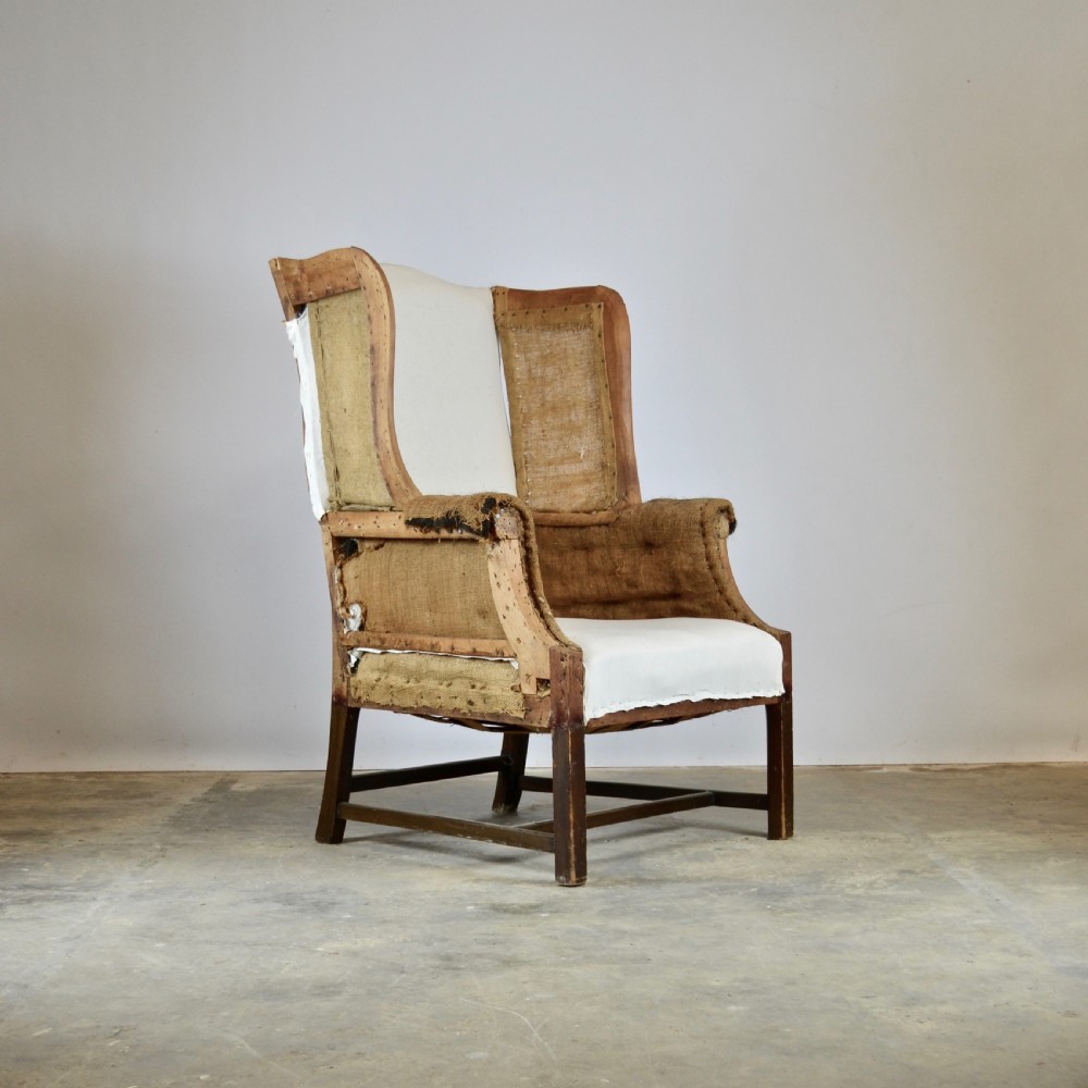 English Wing Chair, Full Reupholstery Inc. View IV