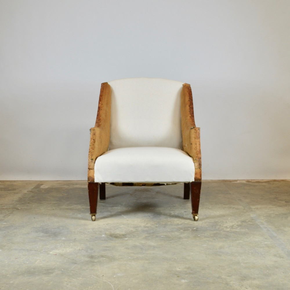 Edwardian Library Chair, Full Reupholstery Inc. View IV