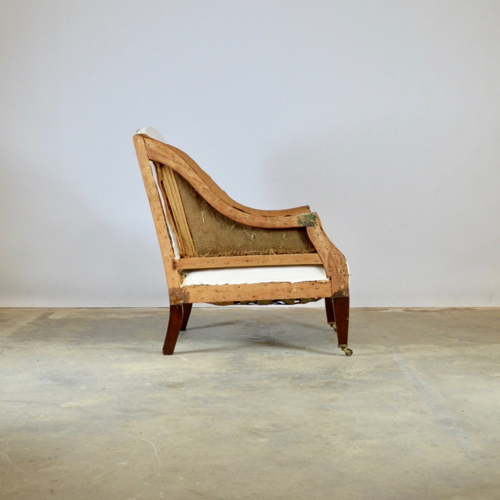Edwardian Library Chair, Full Reupholstery Inc. View V