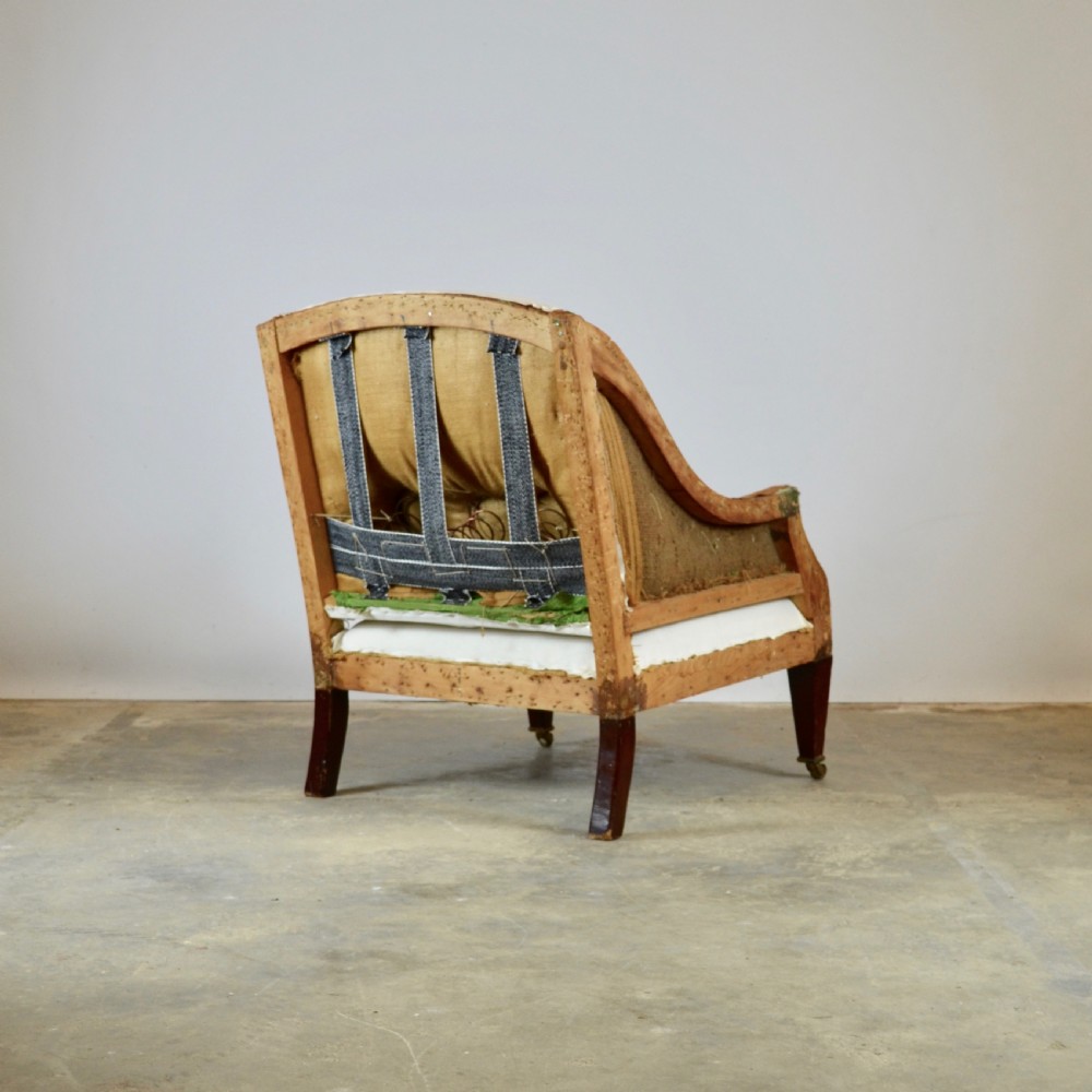 Edwardian Library Chair, Full Reupholstery Inc. View VI