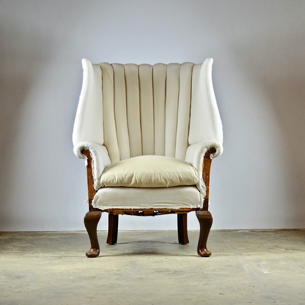 Barrel Back Chair, Full Reupholstery Inc.